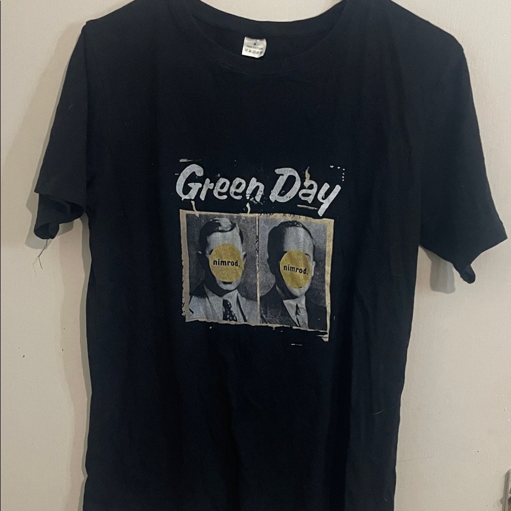 Green Day Nimrod Black Graphic T-Shirt
